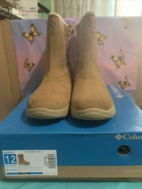 Columbia Women's Ice Maiden Slip Iii Snow Shoe - Size 12 Brown